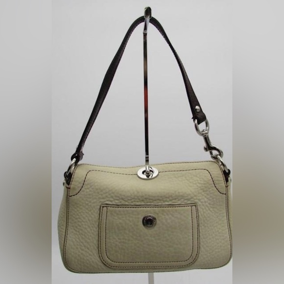 Coach Handbags - Authentic Coach Chelsea Small Cream Pebble Leather Hobo Handbag Purse